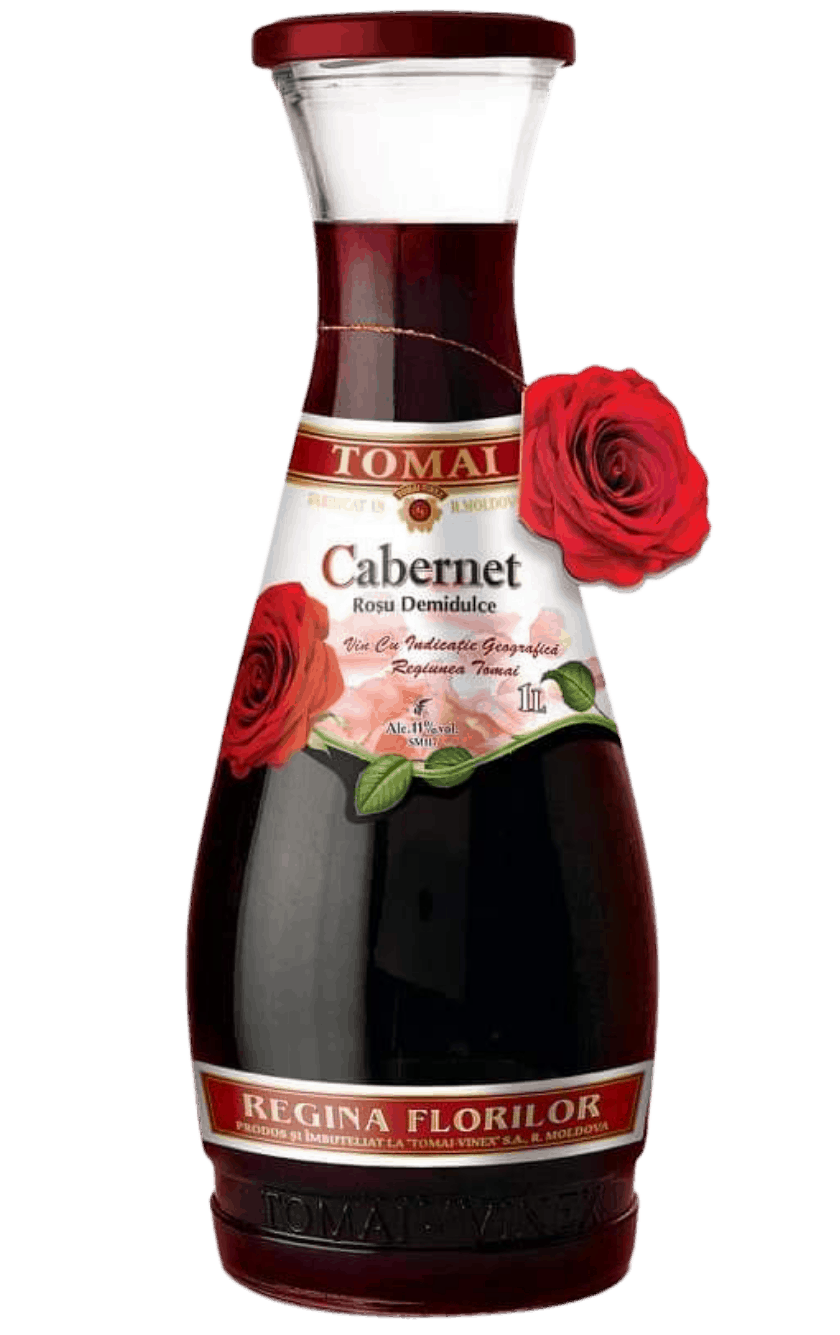 Vin Cabernet Rosu Demidulce - 1L